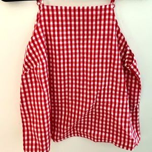 Altar’d State red gingham tank top (small)